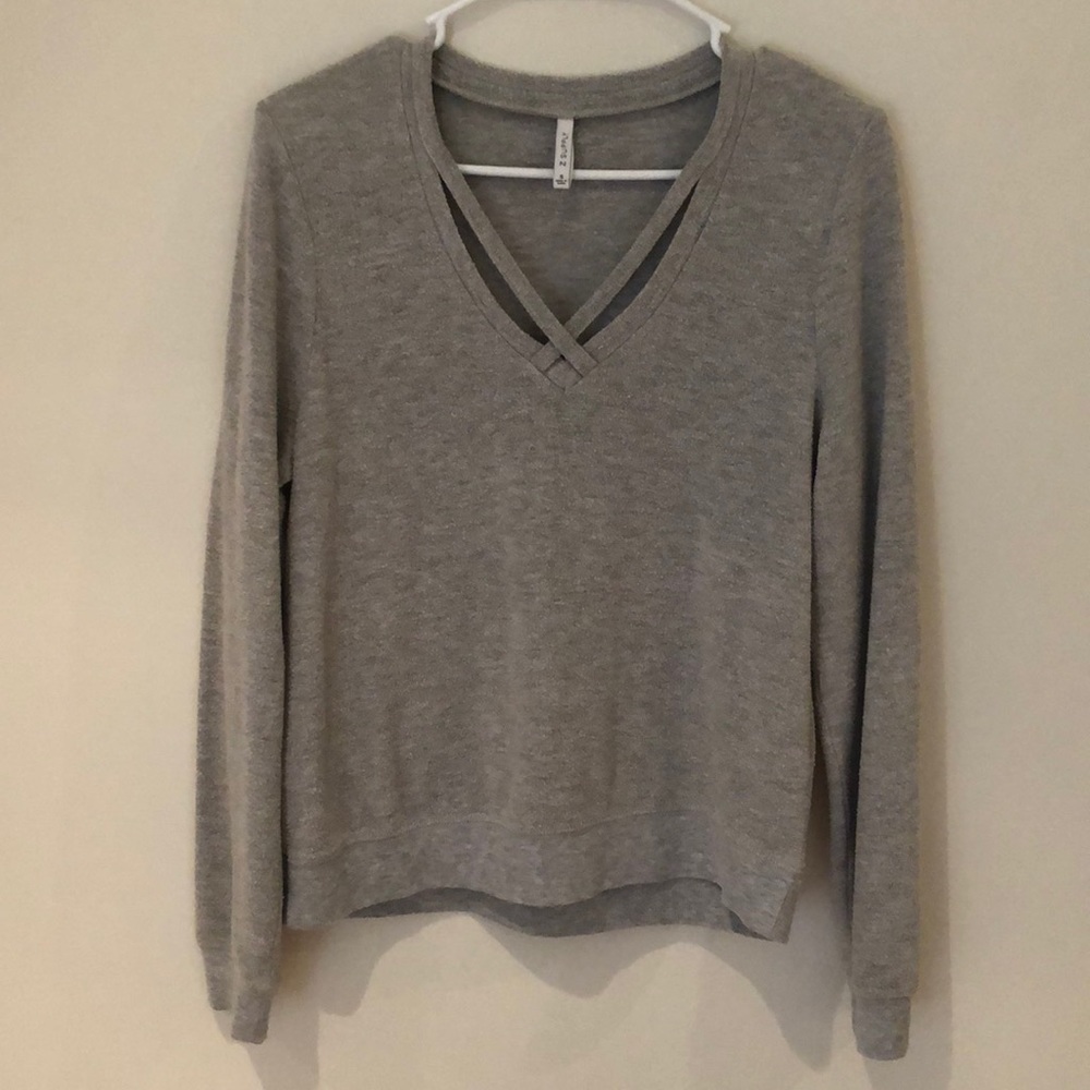Gray z supply pullover